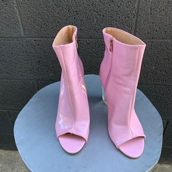 Yoki Patent Leather High Booties - Picture 2 of 8